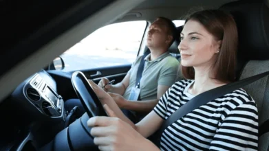in car lesson